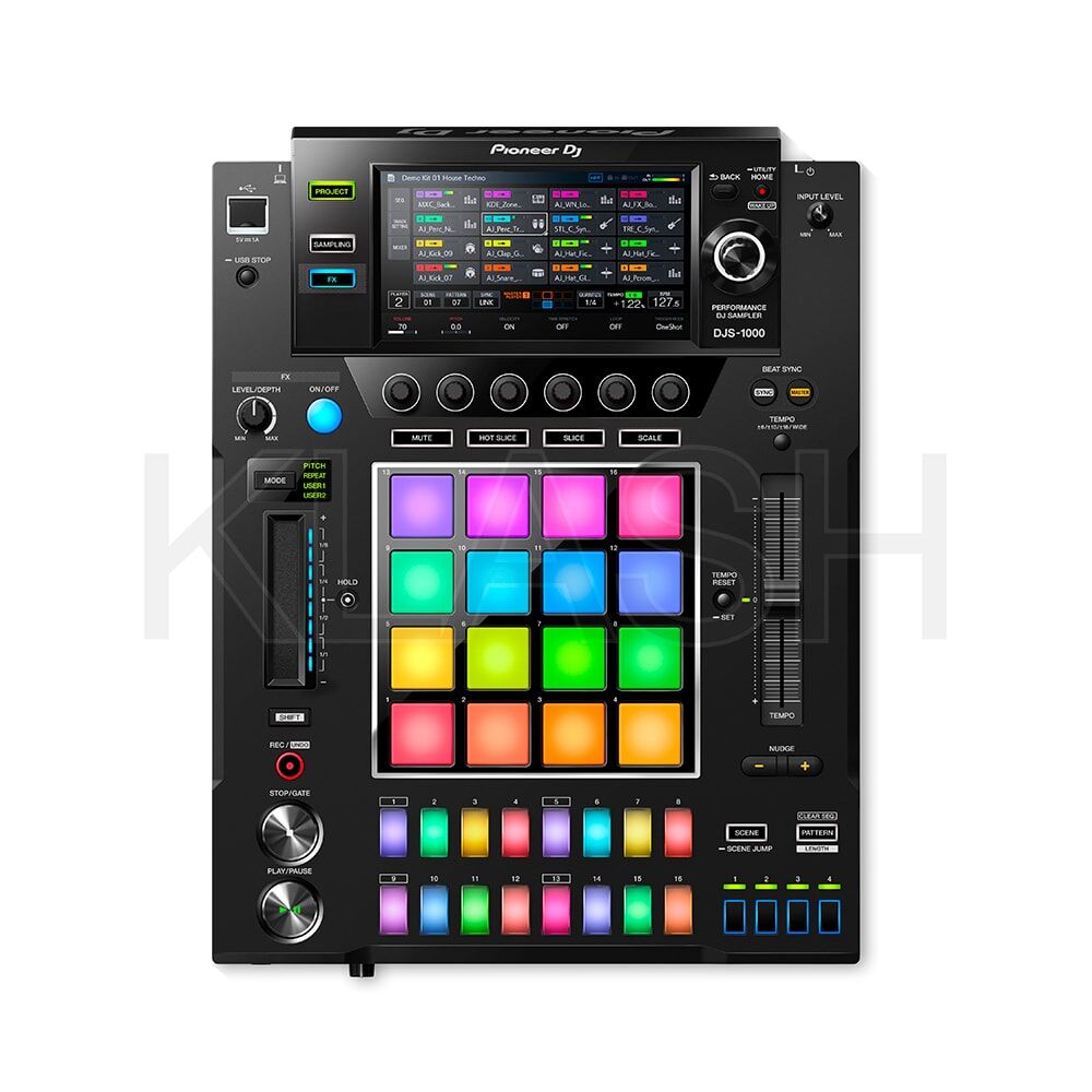 PIONEER DJ DJS 1000 A NOLEGGIO A MILANO, SAMPLER INDIPENDENTE CON PAD RGB, DISPLAY TOUCH E FUNZIONI AVANZATE PER DJ